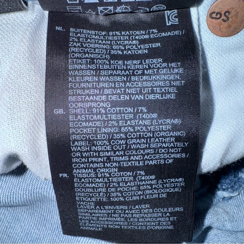 G STAR Raw 3301 Slim Light Blue Button Fly Jeans Skater Pants Size 29 X 30